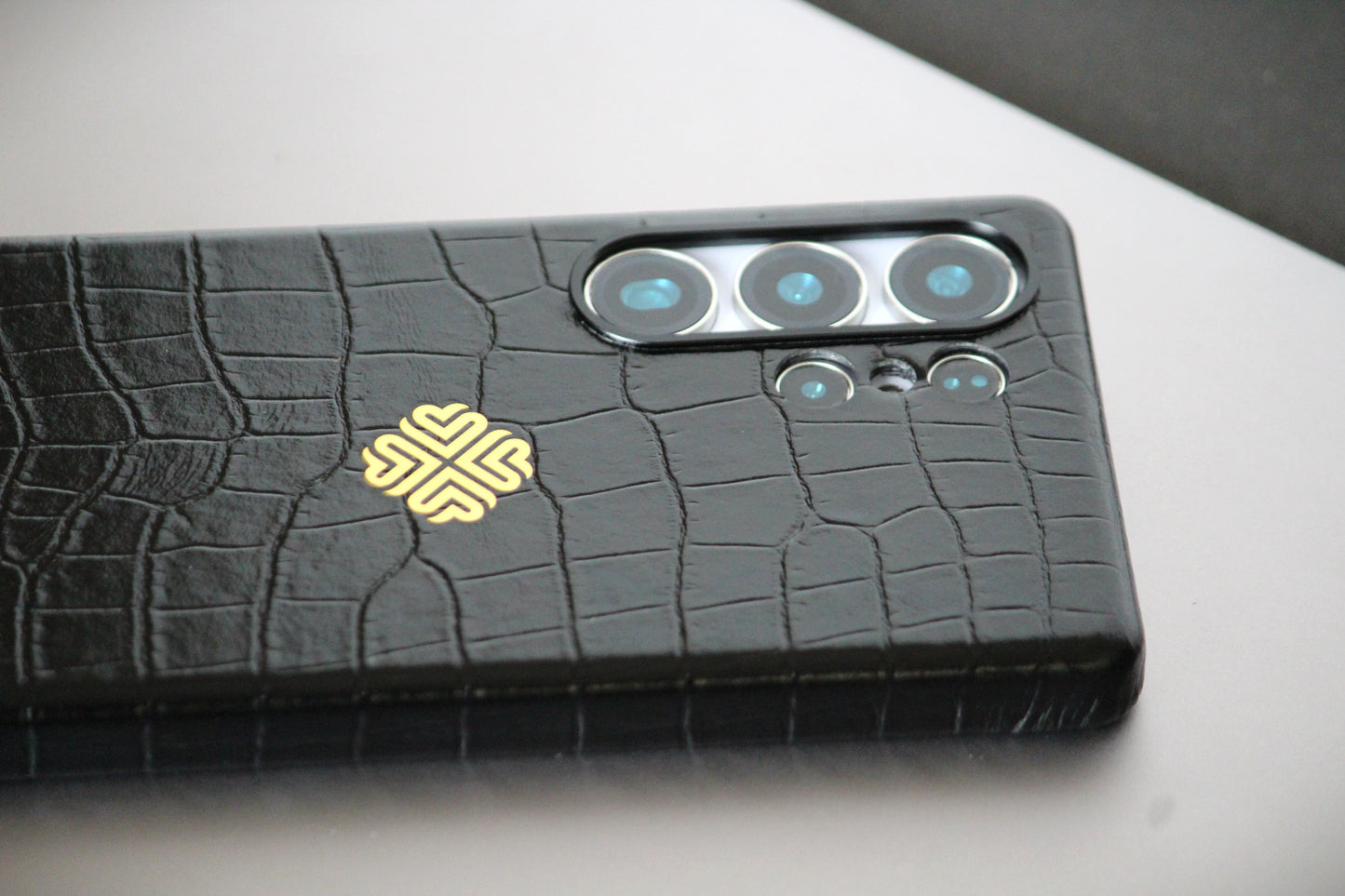Jet Black | Premium Leather Luxury S25 Ultra Cover