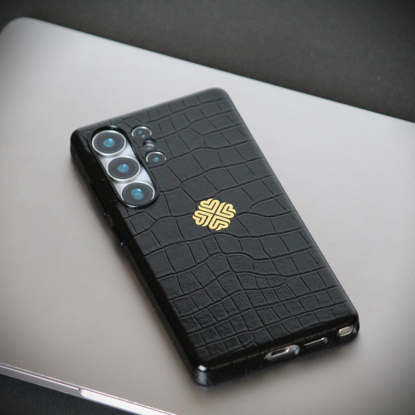 Jet Black | Premium Leather Luxury S25 Ultra Cover