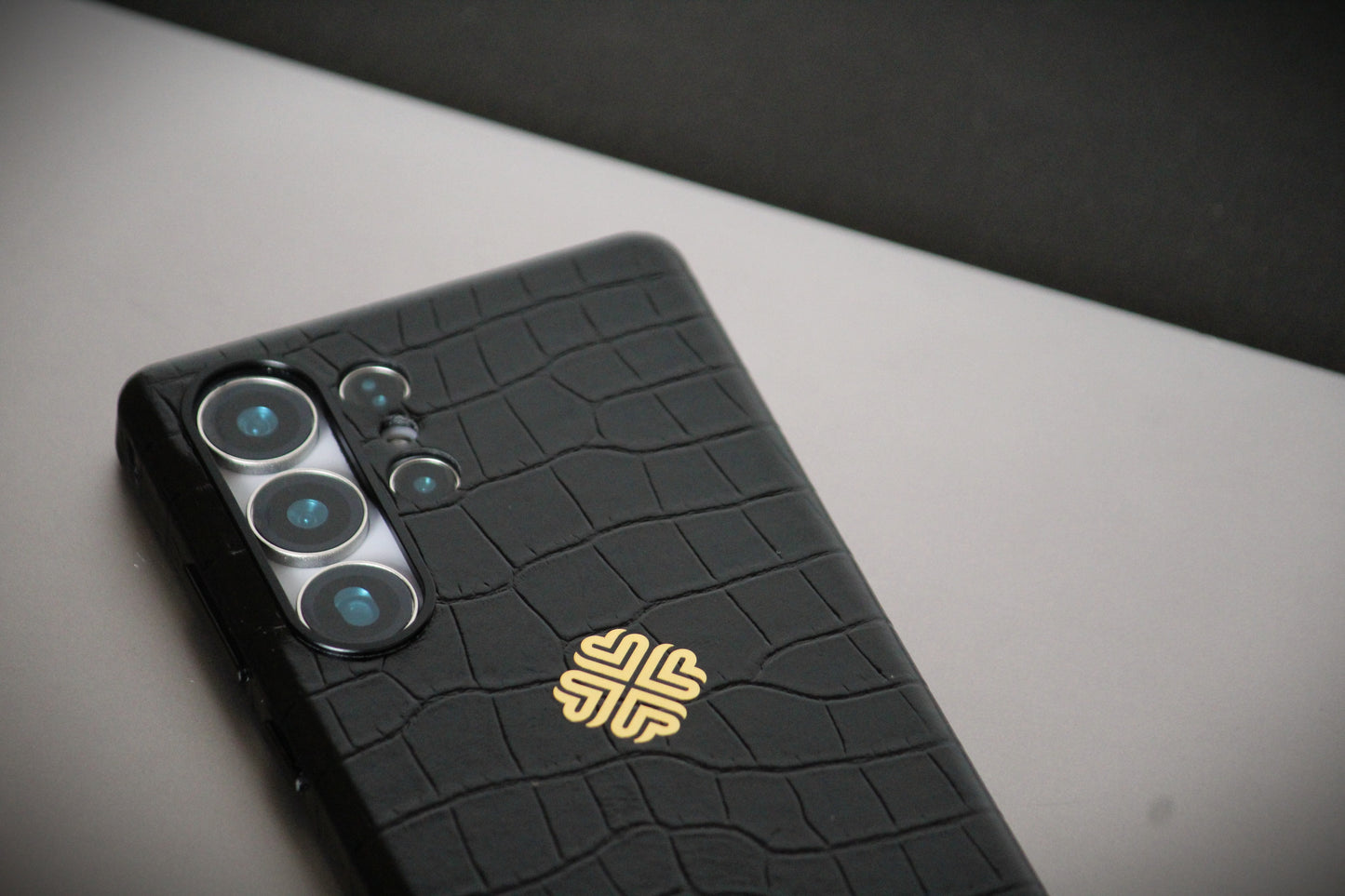 Jet Black | Premium Leather Luxury S25 Ultra Cover