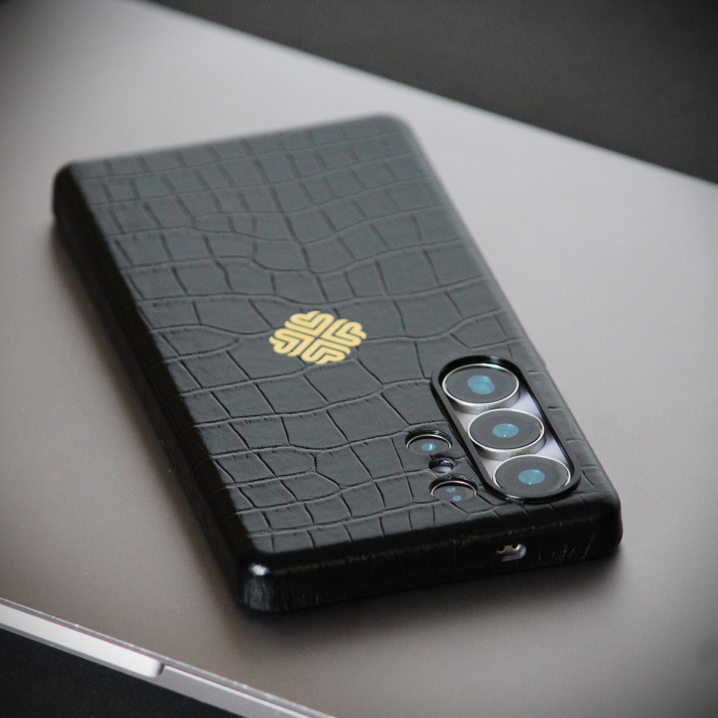 Jet Black | Premium Leather Luxury S25 Ultra Cover