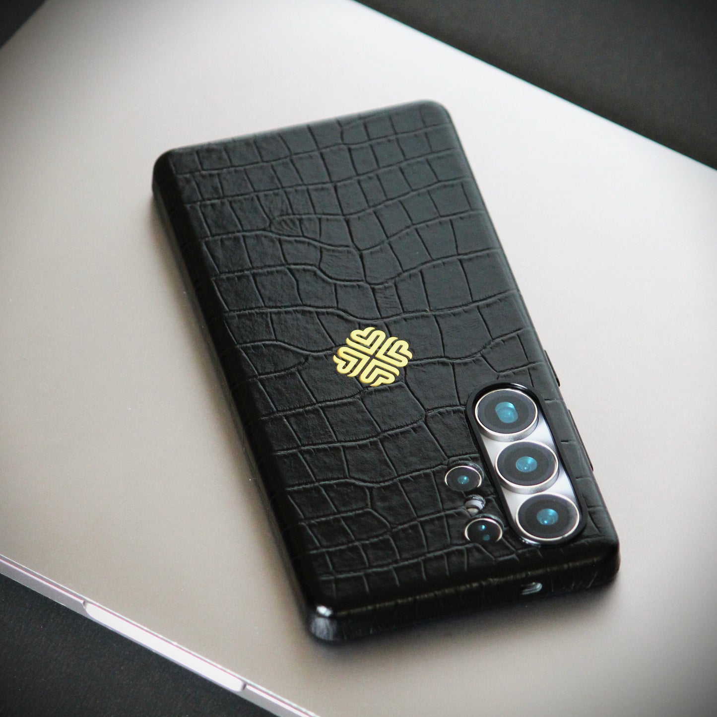 Jet Black | Premium Leather Luxury S25 Ultra Cover