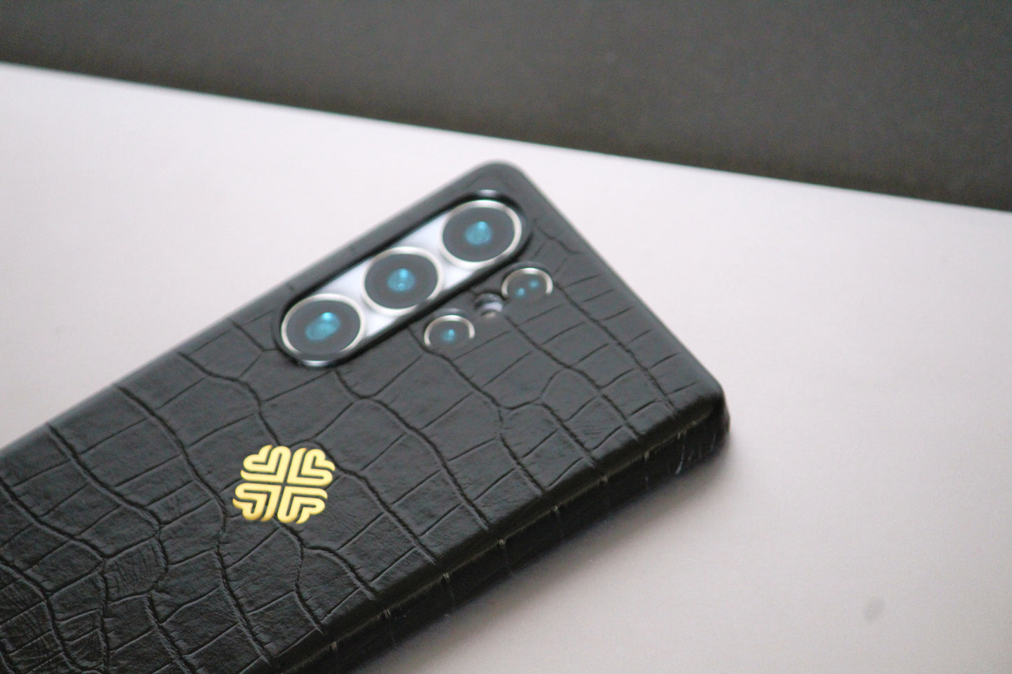Jet Black | Premium Leather Luxury S25 Ultra Cover
