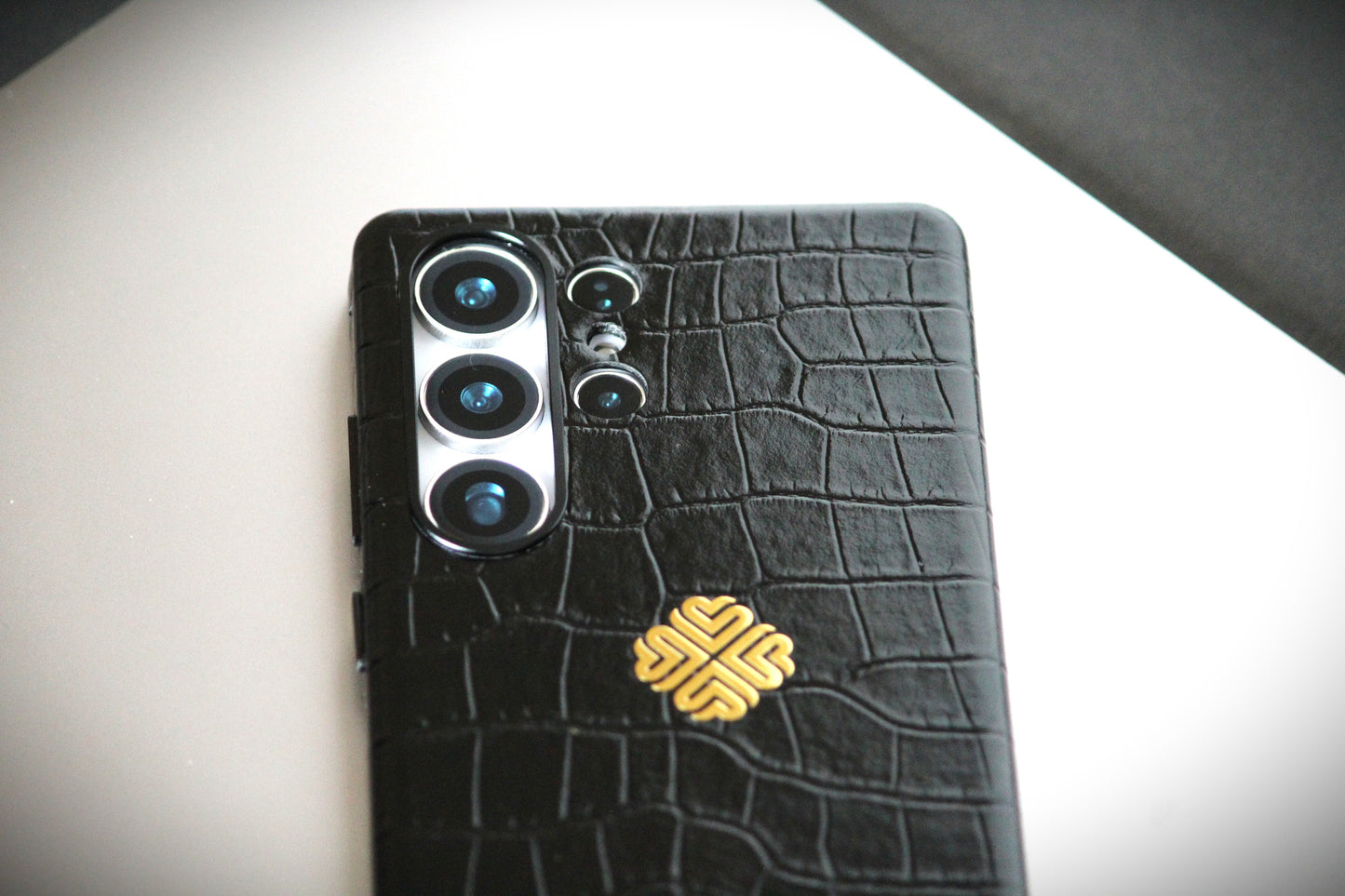 Jet Black | Premium Leather Luxury S25 Ultra Cover