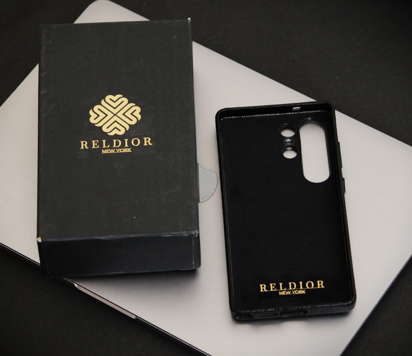 Jet Black | Premium Leather Luxury S25 Ultra Cover