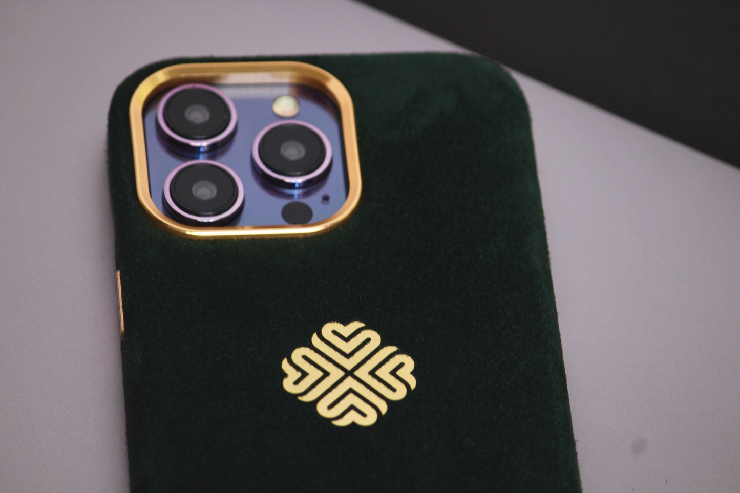 Forest Green | MagSafe Premium Alcantara Leather Luxury iPhone Cover