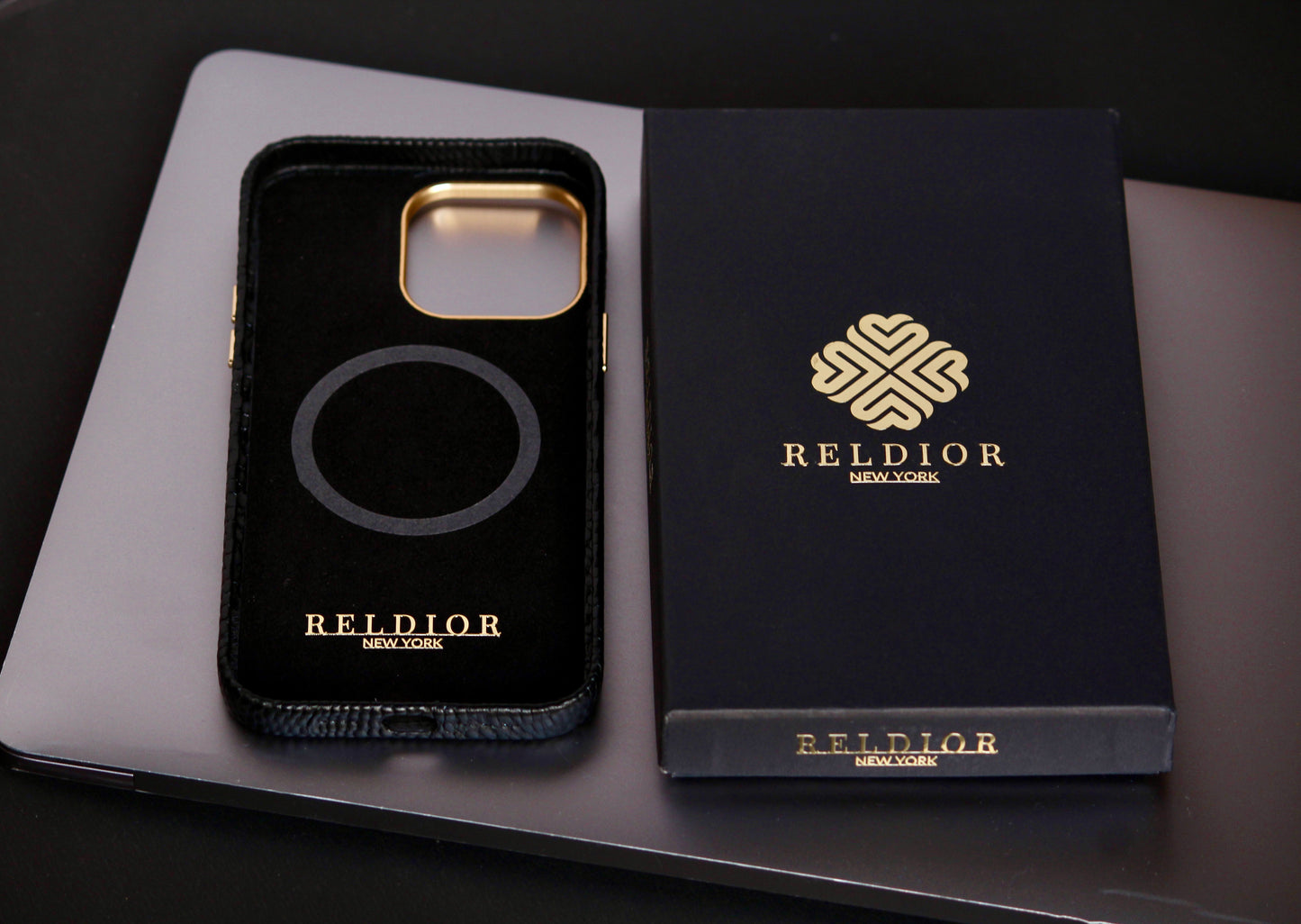 Midnight Black | MagSafe Premium Leather Luxury iPhone Cover