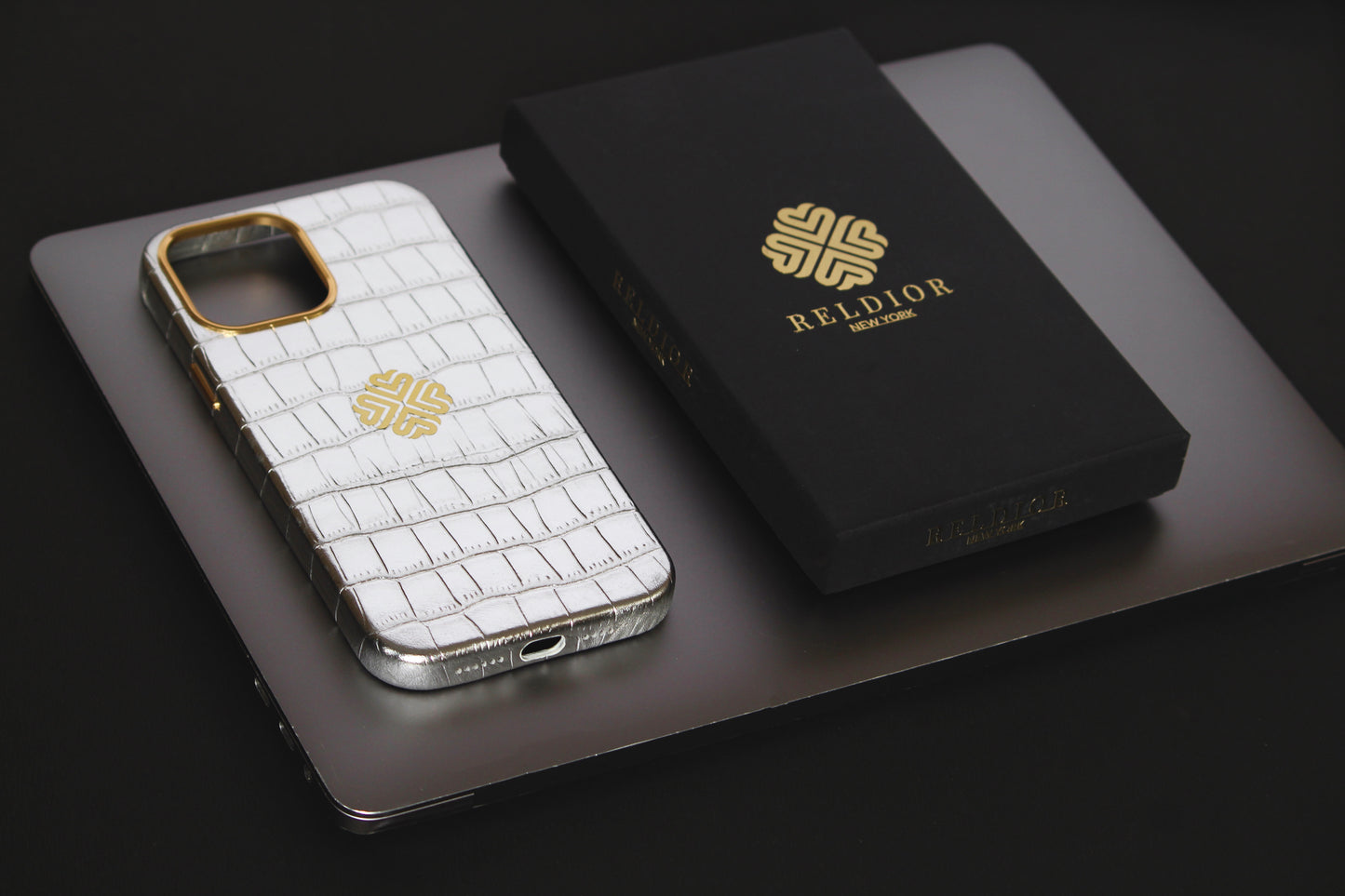 True Silver | MagSafe Premium Leather Luxury iPhone Cover