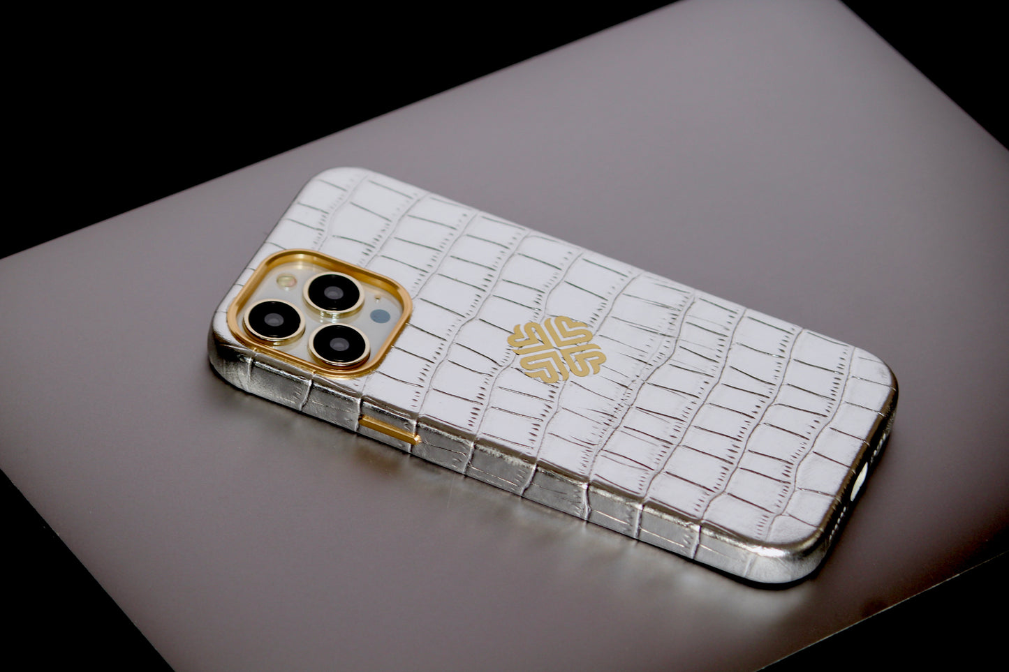 True Silver | MagSafe Premium Leather Luxury iPhone Cover