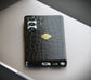 Jet Black | Premium Leather Luxury S25 Ultra Cover