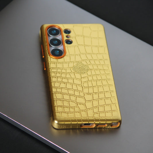 Royal Gold | Premium Leather Luxury S25 Ultra Cover