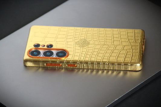 Royal Gold | Premium Leather Luxury S25 Ultra Cover