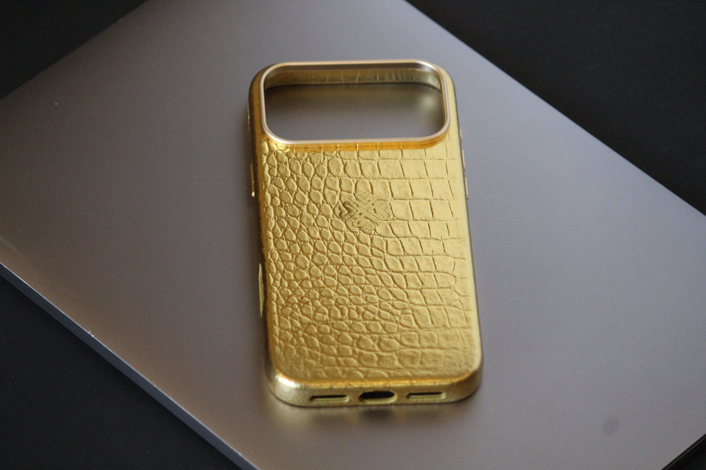 Royal Gold | MagSafe Premium Leather Luxury iPhone Cover