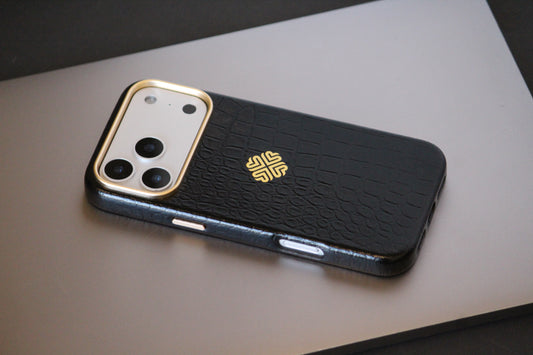 Midnight Black | MagSafe Premium Leather Luxury iPhone Cover