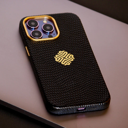 Midnight Black | MagSafe Premium Leather Luxury iPhone Cover