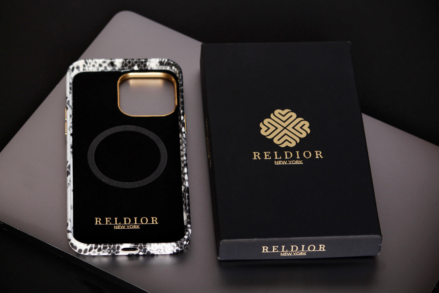 Natural Python | MagSafe Premium Leather Luxury iPhone Cover