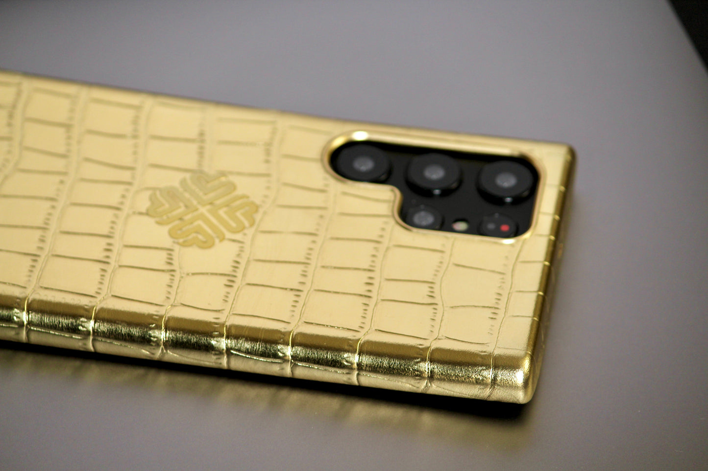 Royal Gold | Premium Leather Luxury S22 Ultra Cover