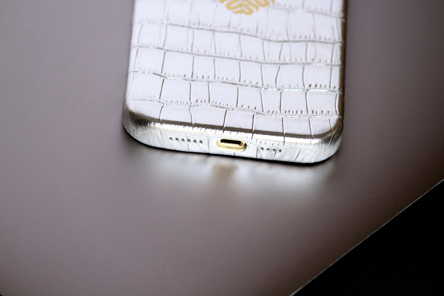 True Silver | MagSafe Premium Leather Luxury iPhone Cover